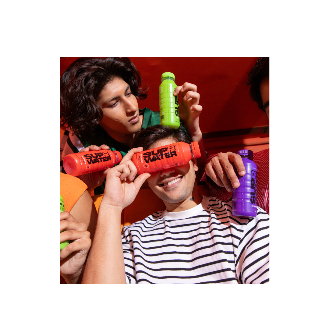 SUPR Water Pack of 1 (Berry Blast, Grape Frost, Lemonade and Mango Orange)